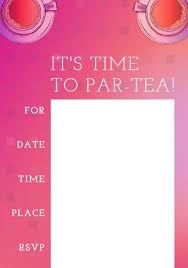 Free printable blank invitations templates blank wedding. 200 Fully Customizable Tea Party Invitation Templates