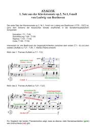 Die sonatenhauptsatzform ist das zentrale gestaltungsprinzip der wiener klassik und gewinnt nicht nur in der sonate, sondern in allen. Analyse 1 Satz Aus Der Klaviersonate Op 2 Nr 1 Lehrklaenge De
