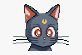 Awesome pixel art characters by gustavo viselner. Luna Sticker Pixel Art Sailor Moon Luna Hd Png Download Transparent Png Image Pngitem