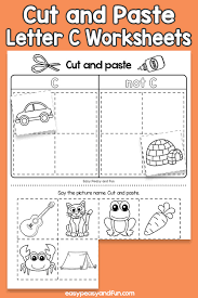 Help kids learn the alphabet and numbers by cutting and pasting them in the correct order. Cut And Paste Letter C Worksheets Easy Peasy And Fun Membership