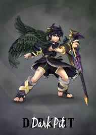 Super Smash Bros Ultimate Characters Dark Pit Displate Artwork By Artist Gemini Phoenix Dark Pit Kid Icarus Super Smash Bros Brawl Super Smash Bros Melee