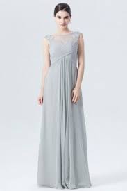 Storm Grey Illusion Neckline Cap Sleeve Crisscross Chiffon Long Bridesmaid Dr Modern Bridesmaid Dresses Silver Bridesmaid Dresses Short Sleeve Bridesmaid Dress