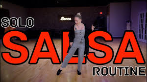 Learn how to dance salsa basic steps on 1 and salsa on 2. Solo Salsa Dance Routine Youtube
