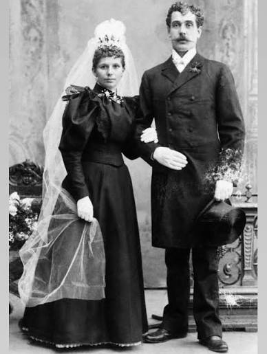 In the late 1800s and early 1900s, not every bride walked down the aisle in white. Many women married in black dresses, especially in parts of Europe where a dark gown was