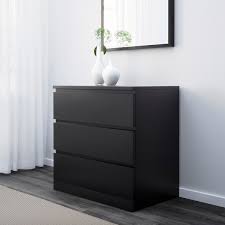 Malm drawer chestverified buyergreat product5. Malm Chest Of 3 Drawers Black Brown 80x78 Cm Ikea
