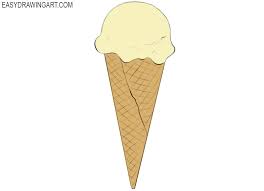 Draw an oval, a rectangle & a straight line. How To Draw Ice Cream Cone Easy Drawing Art