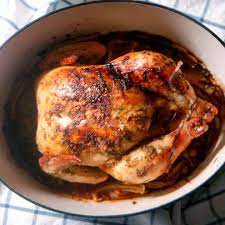 Dutch Oven Whole Roast Chicken Recipe Roast Chicken Recipes Recipes Dutch Oven Recipes