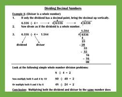 Place the decimal point in your quotient. Dividing Decimal Numbers Reference Sheet Teaching The Lesson Dividing Decimals Decimals Decimal Number