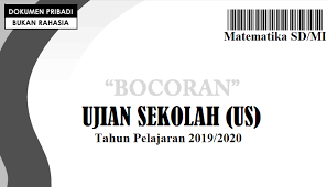 Bocoran Soal Ujian Sekolah Us Usbn Matematika Sd Mi 2020 Pdf
