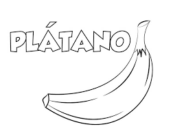 Dibujo Platano Para Colorear