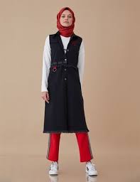 Kayra Tesettur Puskullu Yelek Modelleri Moda Stilleri Basortusu Modasi Yelek