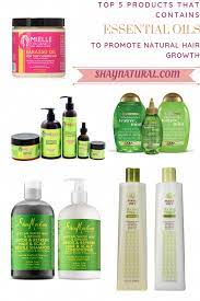 Top 5 Products That Contains Essential Oils Curlyhairproducts Crecimiento Natural Del Cabello Productos Naturales Para El Cabello Peluqueria Y Belleza