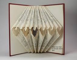 On Pinterest Book Folding Patterns Folded Book Art Book Folding Book Crafts
