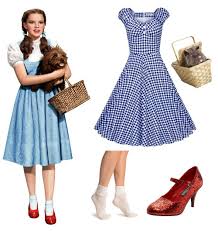 Wizard Of Oz Dorothy Costume For Adults With Clothes From Your Closet Dorothy Halloween Costume Dorothy Costume Wizard Of Oz Dorothy Costume
