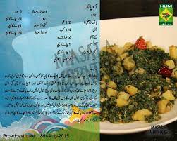 Aloo Palak Indian Food Recipes Vegetarian Cooking Recipes In Urdu Main Course Dishes