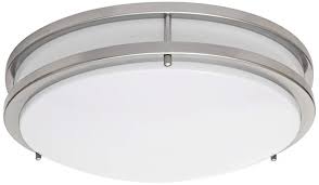 Brushed Nickel Led Ceiling Light 14 Inch