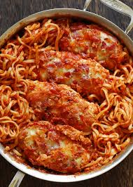 Chicken Spaghetti In Homemade Italian Tomato Sauce What S In The Pan