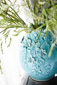 4 exclusively pier 1 imports 5. Spring Is Coming Are You Ready This Pier 1 Blossoms Aqua Vase Doesn T Need Blooms Since It S Already Covered With Bea Colorful Faux Flowers Vase Spring Decor