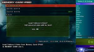 Press triangle on er icon to play as eddy (on character screen). Tekken 5 Unlock All Endings 1 Round Medium 2 23 54 Shirdel L2db Info Th