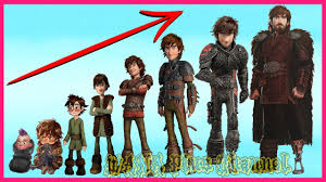 How To Train Your Dragon 3 Characters Growing Up Evolution Wana Plus Youtube