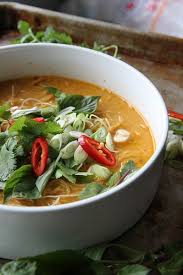 I Love Thai Food Spicy Curry Noodle Soup Recipe Substitute Vegetable Broth To Make Vegetarian Recipes Food Delicious Soup