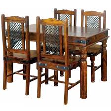 Dining chairs dining table wooden dining tables chair set home table home decor house interior faux leather dining chairs. Ganga Range Jali Small Dining Table Without Chairs Mango Furniture Uk