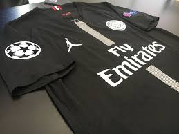 Tenemos disponible un excel con todo el stock actualizado a la fecha. Camiseta Psg Jordan Negra 2018 19 Con Parches Y Neymar Jr