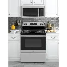 Ge 1 6 Cu Ft Over The Range Microwave In Stainless Steel Jvm3160rfss The Home Depot In 2020 Range Microwave Stainless Steel Microwave Freestanding Electric Ranges