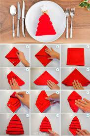 Napkin Folding Christmas Tree Napkin Fold Christmas Tree Napkins Christmas Napkin Folding