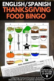 Introduce 24 Thanksgiving Food Vocabulary Words And Get Them Talking About Their T Spanish Thanksgiving Activities Thanksgiving Activities Spanish Thanksgiving