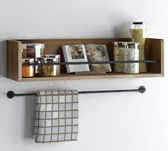 Find the studs on your wall then place your shelf where you'd like it on the wall, mark your shelf where you want the screws to go through. Rustic State Floating Wood Wall Shelf With Metal Rail Great As Spice Rack Artifact Design Walnut Stained Set Of 2 Walmart Com Walmart Com
