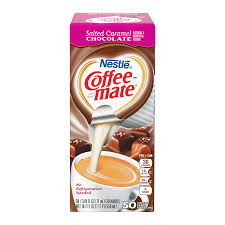 Adds a velvety smooth finish to any cup of coffee. Coffee Mate Salted Caramel Chocolate Liquid Creamer Singles 50 Piece X 3 8fl Oz 11ml American Fizz