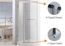 Zengest door strip bottom, house and glass shower door seal strip for side of door(transparent), 1 x 16.4'. Loobani Frameless Shower Door Seal Strip Weather Stripping Seal Sweep With Drip Rail For 3 8 Inch Glass 39 Length J 2pcs X 39 Length H Type J H Type Amazon In Home Improvement