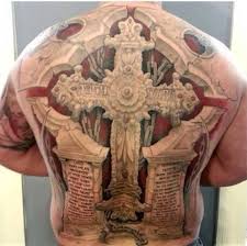 While the boondock saints ii: Cross Tattoo On Back Tattoo Design
