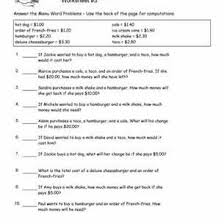 Each pdf contains a question section and an answer key which makes easy for the children to check the answers instantly. Math Word Problem Worksheets For Second Graders