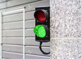Green And Red Stop Light In Garage Stock Photo Picture And Royalty Free Image Image 81150030