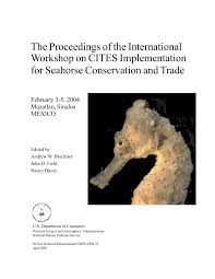 Pdf Mexicos Seahorse Fisheries And Trade National Report