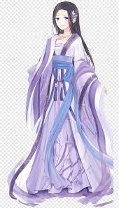 Don't worry it gets darker. Anime Drawing Manga Clothing Geisha Miracle Nikki Purple Cg Artwork Black Hair Png Pngwing