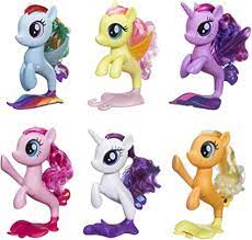 There are a lot of rare ponies to find, but there are some that top the charts. Amazon Com My Little Pony 6 Seapony Toys Twilight Sparkle Rainbow Dash Pinkie Pie Rarity Fluttershy Applejack 6 Mermaid Ponies Amazon Exclusive Toys Games