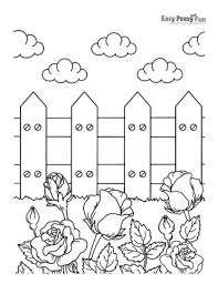 Or else, do online coloring directly from your tab, ipad or on our web feature for this daisy flower garden coloring page. Flower Coloring Pages 30 Printable Sheets Easy Peasy And Fun
