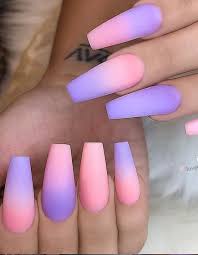 Who says you can't have it all? Light Purple Ombre Acrylic Nails Nailstip