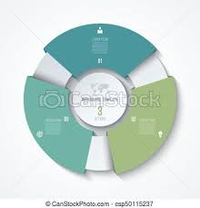 Circle Infographic Template Process Wheel Vector Pie Chart Business Concept With 3 Options
