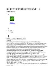 Bertubuh hati, ruh dan rahasia. Doc Isi Kitab Barencong Full 114 Halaman Rivadin Usman Academia Edu