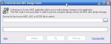 The mde file represents a microsoft access database . Unlock Access Mde Design 4 9 Download Uamd Exe