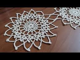 Tigisi Orgu Dantel Motifi Yapimi Crochet Doily Youtube Tig Motifleri Dantel Orgu