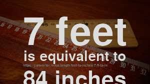 This unit of length has been used in europe since the times of the roman empire and ancient greece. 7 Ft To In How Long Is 7 Feet In Inches Convert