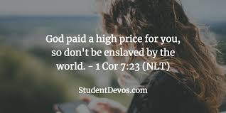 We did not find results for: Daily Bible Verse And Devotion 1 Corinthians 7 23 Student Devos Youth And Teenage Devotions And Discipleship Tools