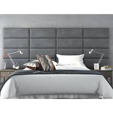 Decorative soundproofing panel (rectangular), upholstered tufted padded faux wall panels, cushion headboard tile paneling, bedroom decor katherinedelakrua. Vant Upholstered Wall Panels Headboards Sets Of 4 Micro Suede Gray 30 Inch Full Queen On Sale Overstock 12246088