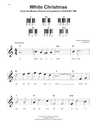 Free christmas carols for easy piano. White Christmas Sheet Music Irving Berlin Super Easy Piano