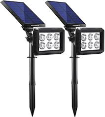 Urpower Solar Lights Outdoor Upgraded 2 Modes Solar Lights 2 In 1 Waterproof Solar Spotlight Auto On Off Solar Wall Lights Pathway Lights Landscape Lighting For Yard Garden Pool Cool White 2 Pack Amazon Com